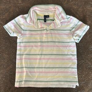 Janie & Jack The Classic Striped Pique Polo